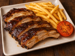 Costillar Asado al Horno con Guarnición