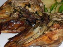 1/2 Cabeza de Cordero al Horno con Guarnición