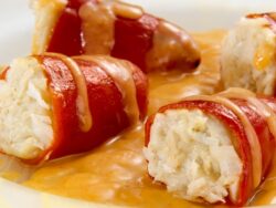 Pimientos del piquillo con brandada de bacalao
